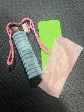 Exercise & Recovery Bundle | Foam Roller, Neck Roller, Stretch Band, Knee Pad